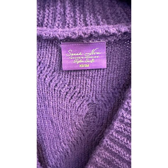 Taylor Swift Speak Now Taylor's Version Cardigan Size XS/S Brand New - Picture 2 of 5